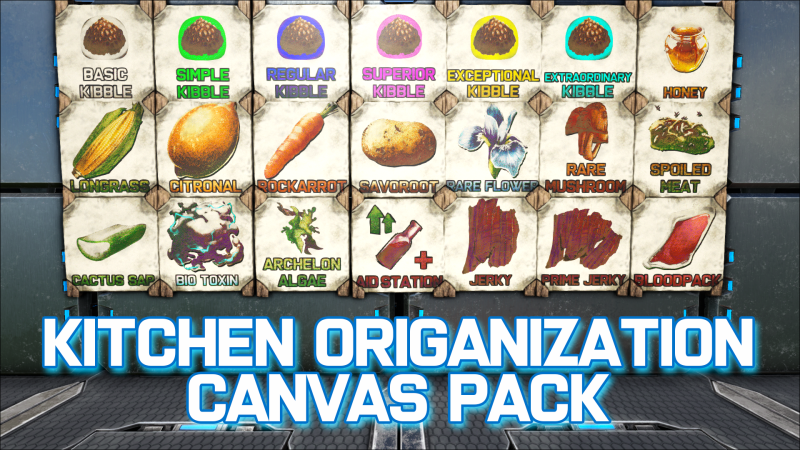 Kitchen Origanization Pack - ARK Painting Preview