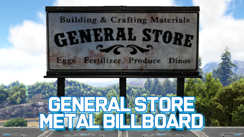 General Store Metal Billboard - ARK Painting Preview