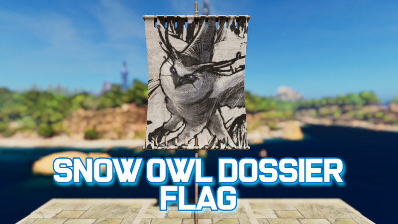 Snow Owl Dossier Flag - ARK Painting Preview