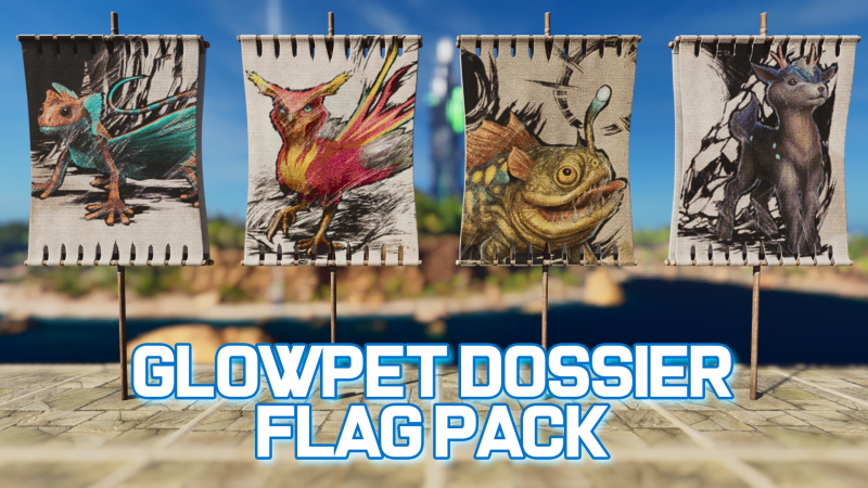 Glowpet Dossier Flag Pack - ARK Painting Preview