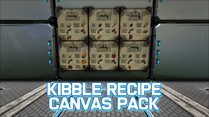 Kibble Recipe Canvas Pack - ARK Painting Preview