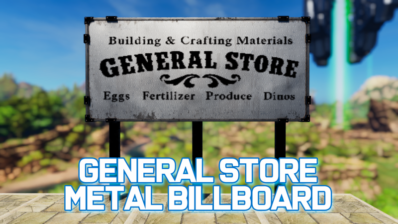 General Store Metal Billboard - ARK Painting Preview